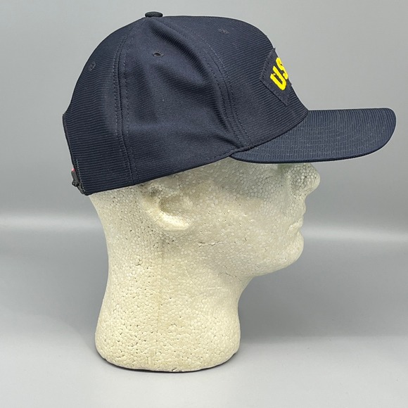 90s】U.S COAST GUARD cap Current Coast Guard Uniform Hat Auxiliary